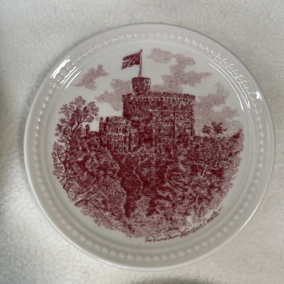 Johnson Brothers Old Britain Castles Pink Set of 4 Coasters3 - Picture 2 of 7